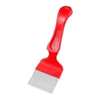 

Balacoo Stainless Steel Tines Comb Uncapping Fork Needle Knife Scraper Bee Beekeeping Honey Tools (Red)