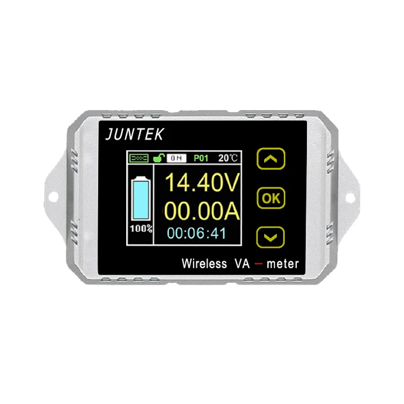 Беспроводной Амперметр JUNTEK VAT1030 100 в 30 А вольтметр измеритель емкости