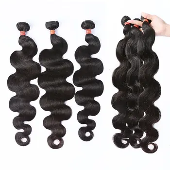

Links 8- 40 Inch Brazilian Hair Bundles Body Wave Human Hair 1 3 4 Bundles Natural Color Remy 28 30 Inch Hair Bundles Extensions