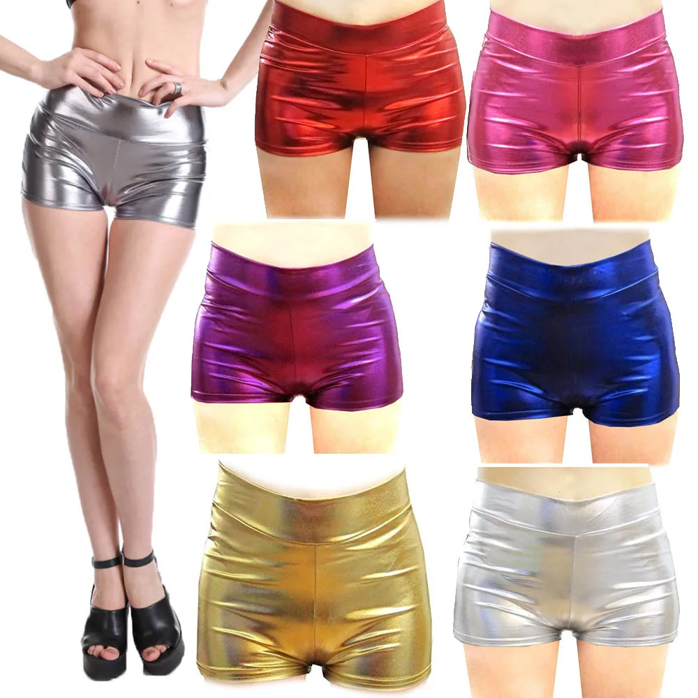 NEW High-Waisted Fluorescence Leggings Solid Color Disco Pants S/M/L/XL leggings for women