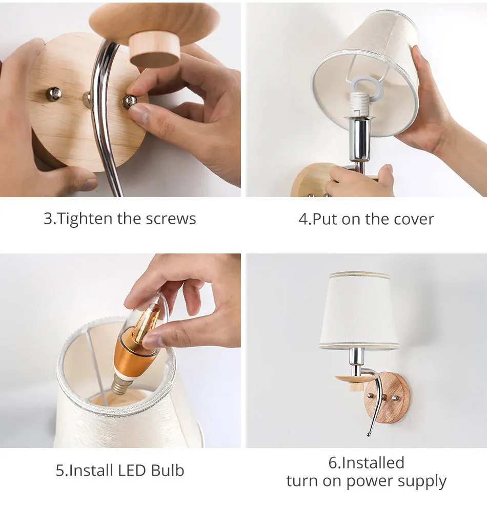 Modern Glass LED Home Wall Lamp E14 Bulb Sconce Hotel Bedroom Living Room Fixtures Stair Wall Light Indoor Night Lighting (2)