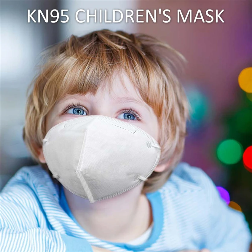 

Child 5/10pcs 3-Layer KN95 Mask Children Mask For Kids Anti Dust UP to 95% Filtration Efficiency Protect Against Flu