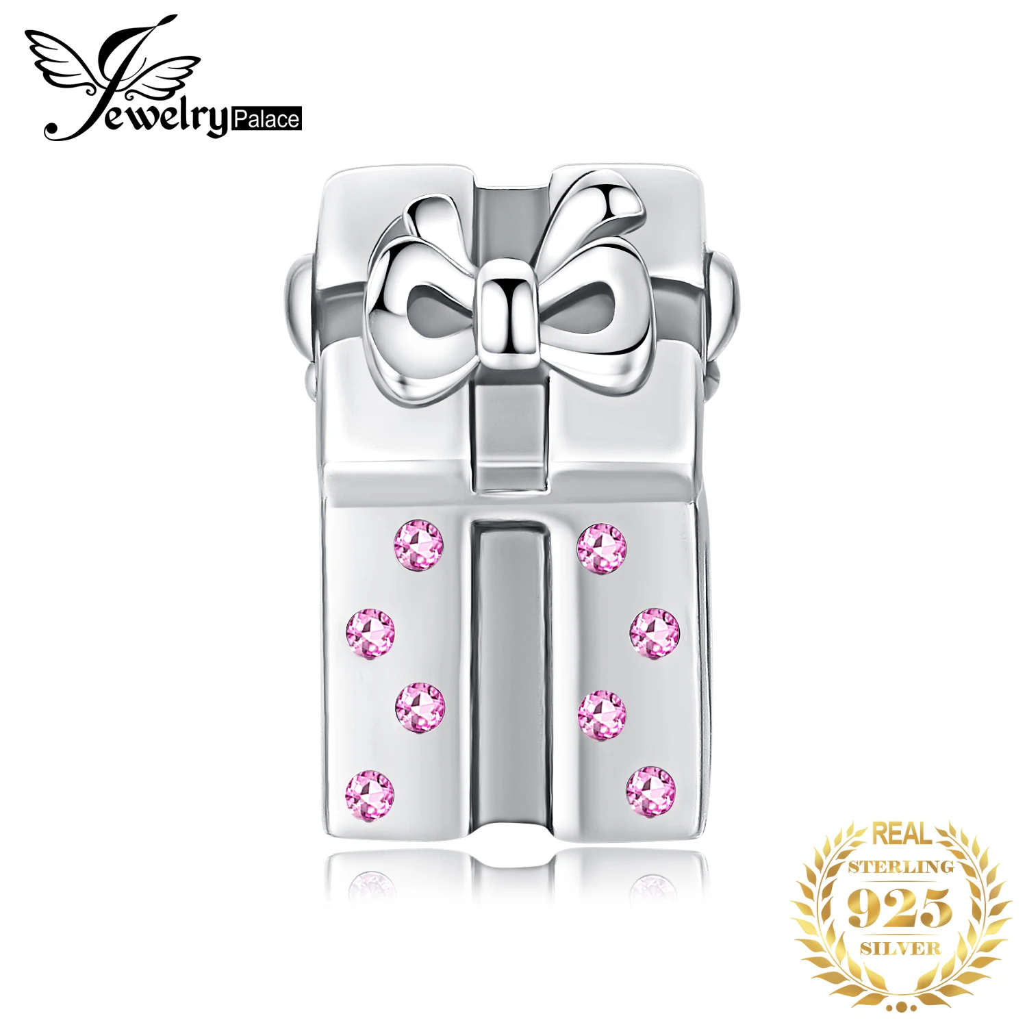 JewelryPalace Рождественский подарок Love Santa Искусственный розовый сапфир 925 пробы