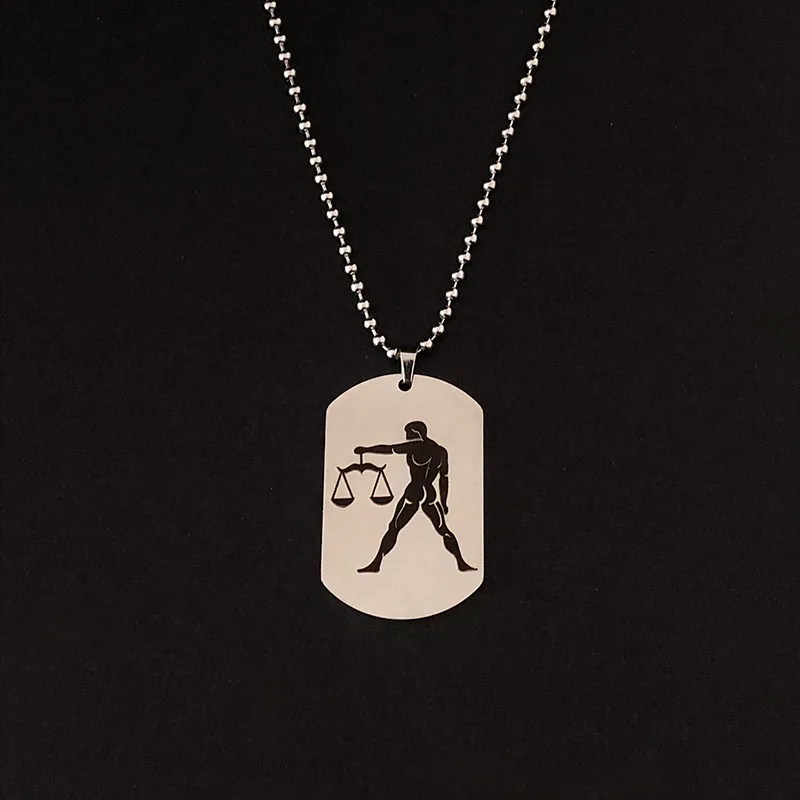 12 Horoscope Zodiac Sign Silver Color Pendant Necklace Aries Leo - Image 4