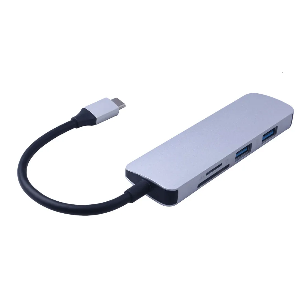 Тип-c USB C концентратор 5 в 1 USB-C до 4K HDMI USB 3,0 SD TF кард-ридер адаптеры