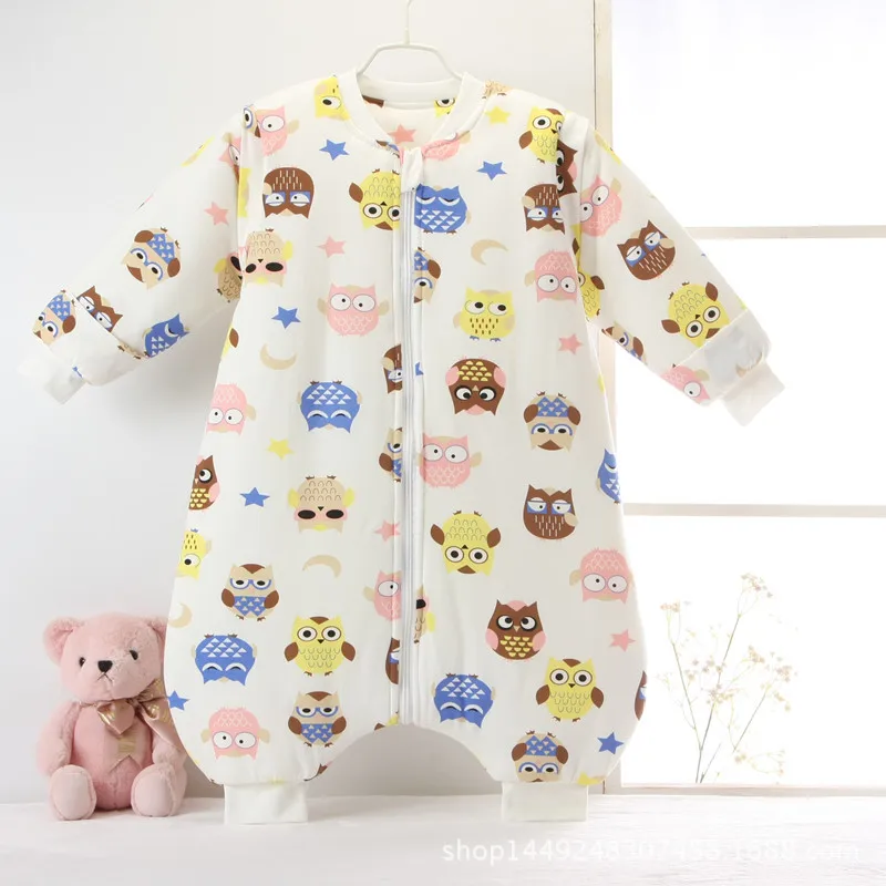 Новые осенние спальные мешки для маленьких девочек хлопковые костюмы