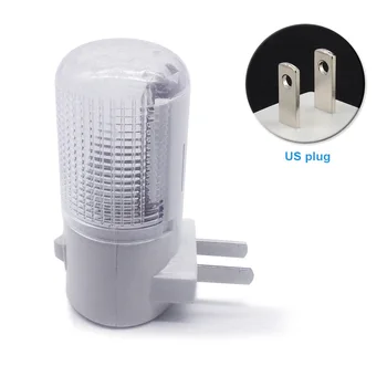 

3W With Switch Bedside US Plug UV Energy Saving Wall Mounted White Light Night Light