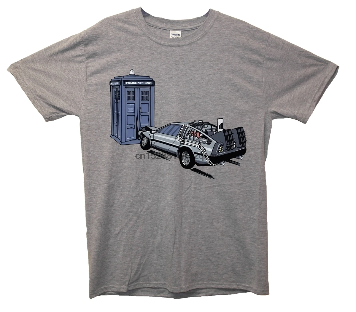 

Brand Flux Tardis Back To The Future Doctor Who Parody T-Shirt Summer 2020 Men Short Sleeve T-Shirt