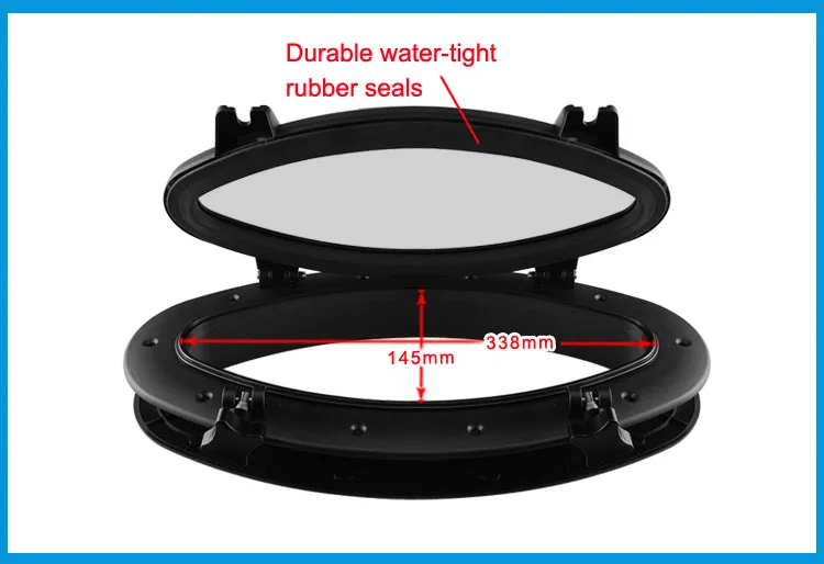 Морская Лодка яхты RV овальной формы порт отверстие ABS пластик овальные люки порт огни Сменное оконное отверстие порт свет