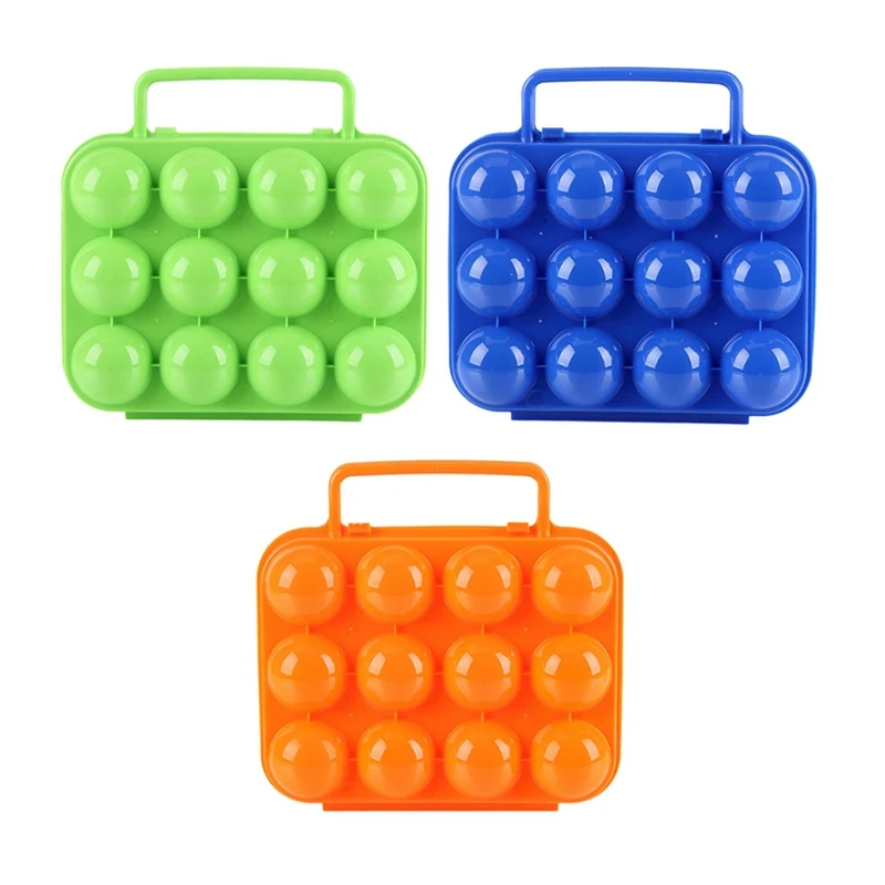 Portable Household Egg Box keep Egg fresh Storage Box For kitchen Camping Storage Boxes Prevent Eggs Shattering