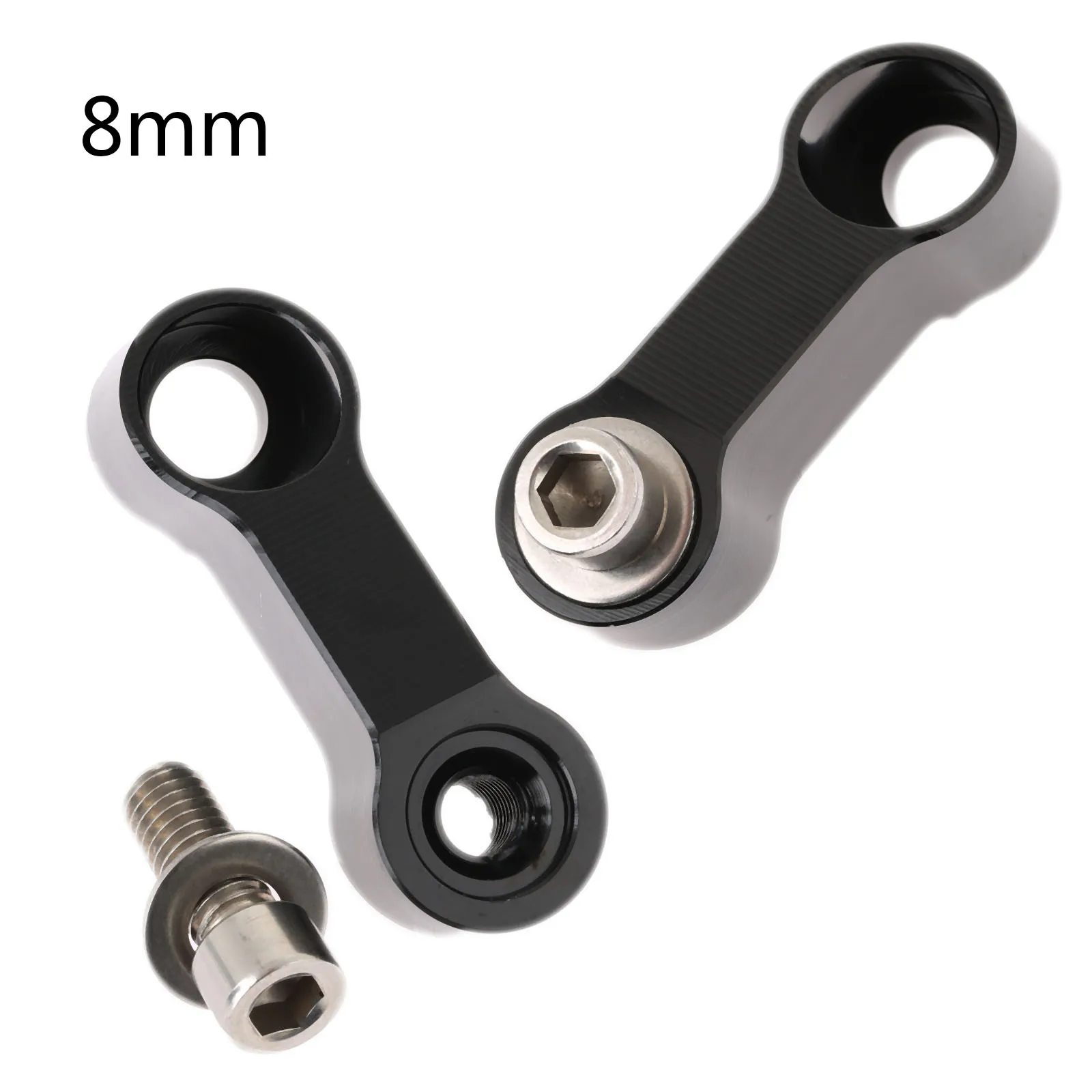 8mm Универсальный M10 M8 CNC алюминиевый мотоцикл Велосипедное Зеркало крепление Райзер удлинитель адаптер 8 мм 10 мм заднего вида боковое зеркало адаптер - Цвет: 8mm