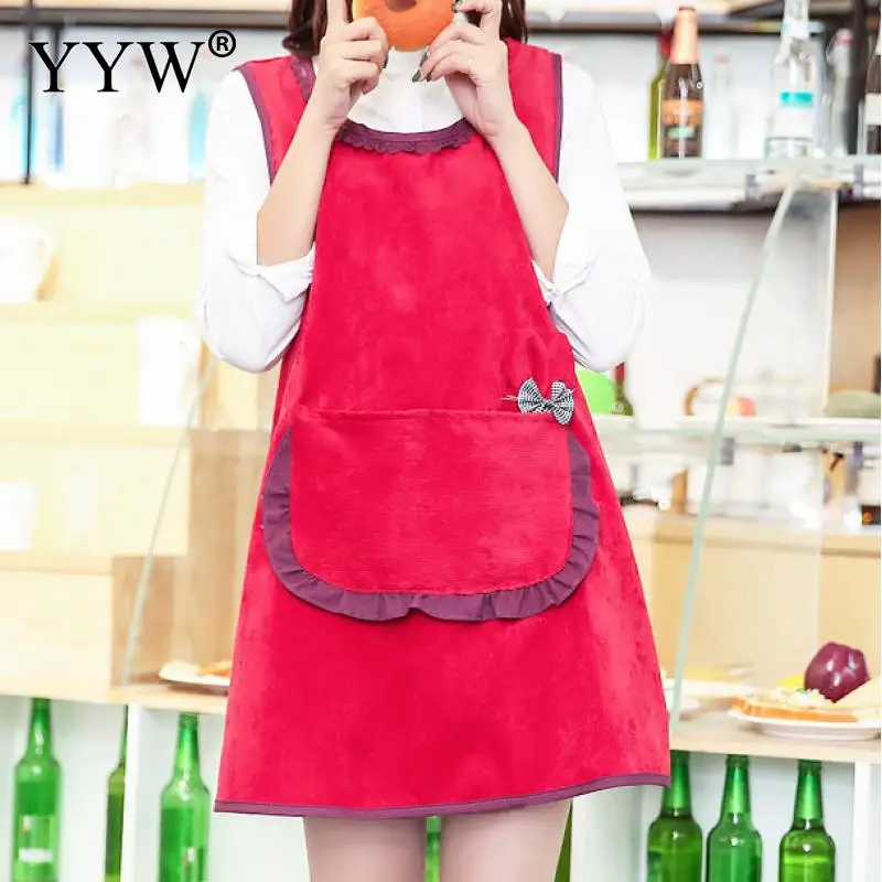 Aprons For Woman Cooking Apron Kitchen Apron For Hairdresser Adjustable Bib Apron Dress Antifouling Waterproof Delantal
