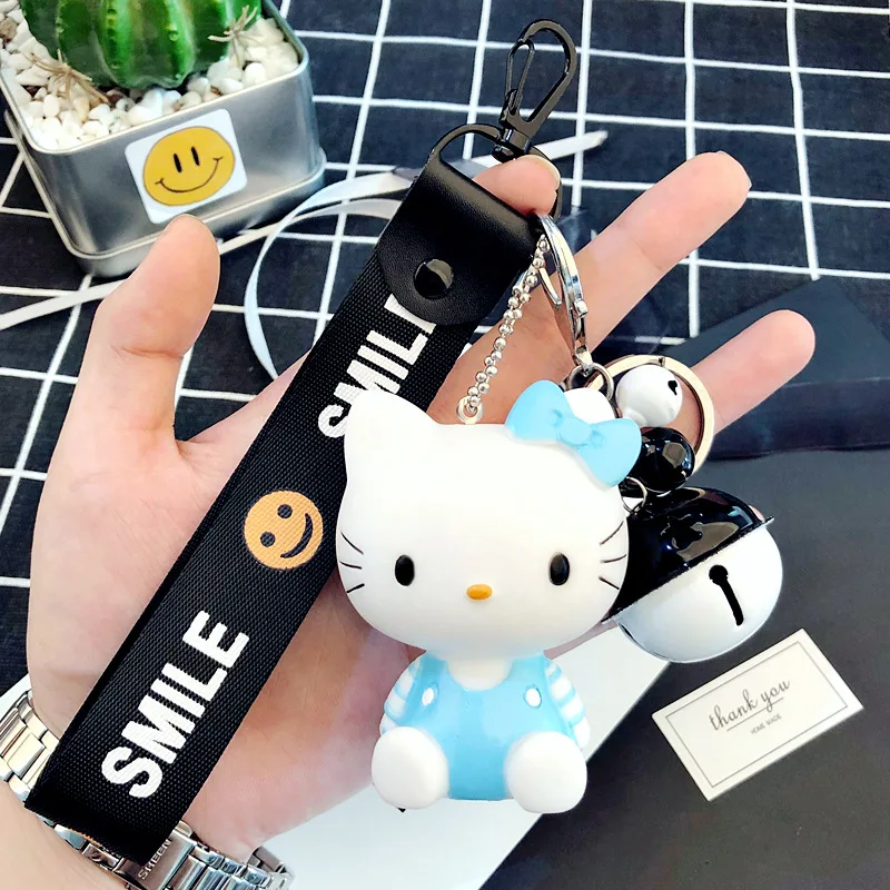 Милый мультфильм hello kitty вокальный Кот брелок девочка сумка кулон ювелирные изделия автомобиль брелок парные брелки подарок на день Святого Валентина