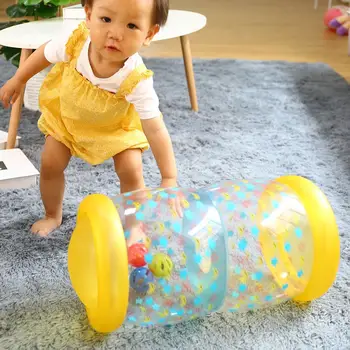 

Crawl Plastic Training Roller Infant Inflatable Durable Roller Bao Exercise Early Learning Infants Toddlers Stimulation Growth