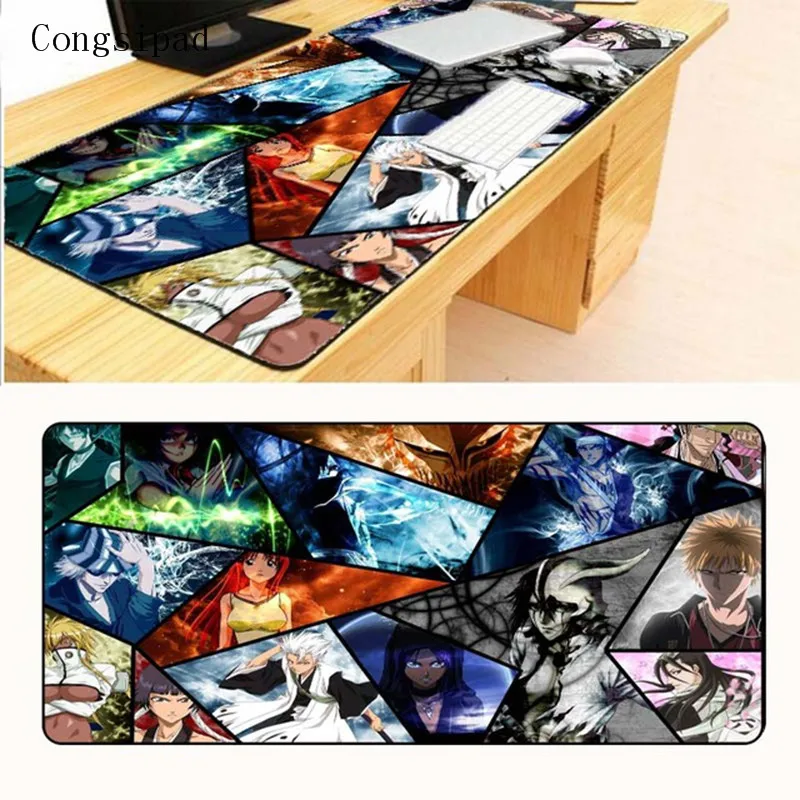 Коврик Bleach Подгонянный Поддержка скорости Коврик Для Мыши Компьютерный ноутбук Япония Аниме Большой Оверлок Настольный коврик для мыши