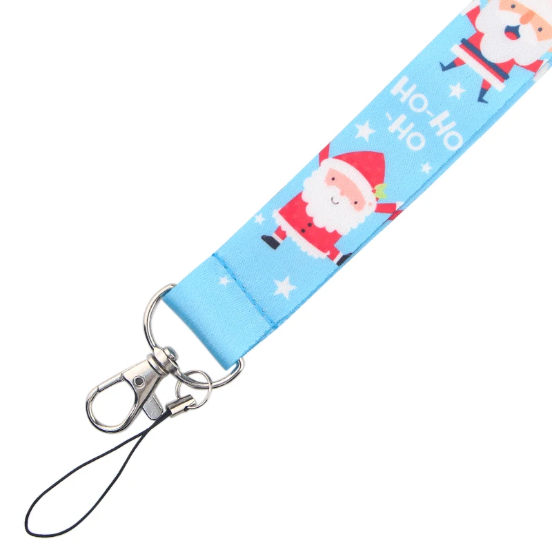 CA484 Santa Claus Christmas Lanyard Neck Strap Lanyard for key ID Card Phone Straps USB Badge holder Hang Rope Lariat Lanyards