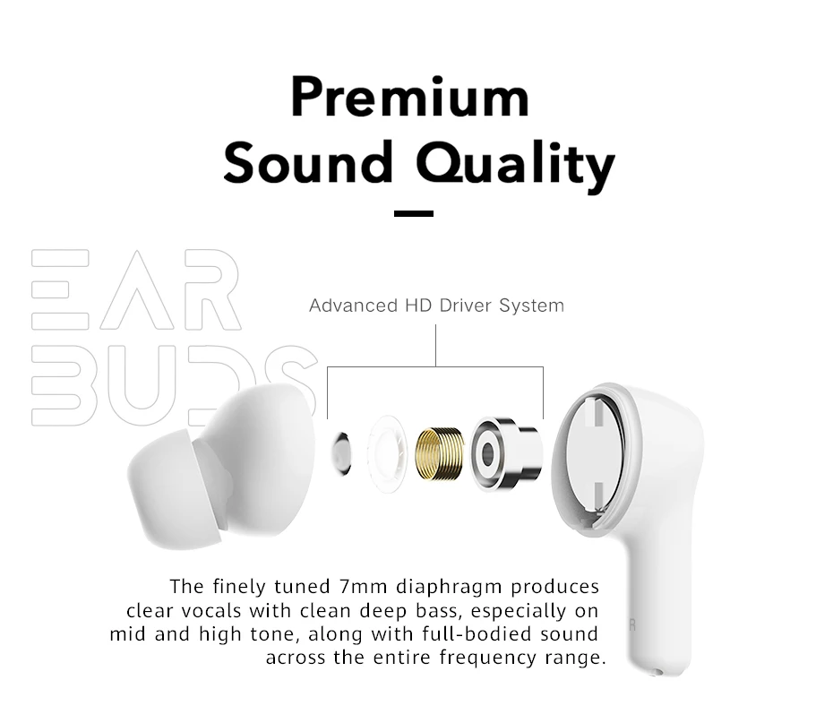 Huawei Honor Earbuds X1 TWS Wireless Bluetooth 5.0 Earphones Sports Earbuds Noise Cancellation Dual Microphone Calls SBC & AAC