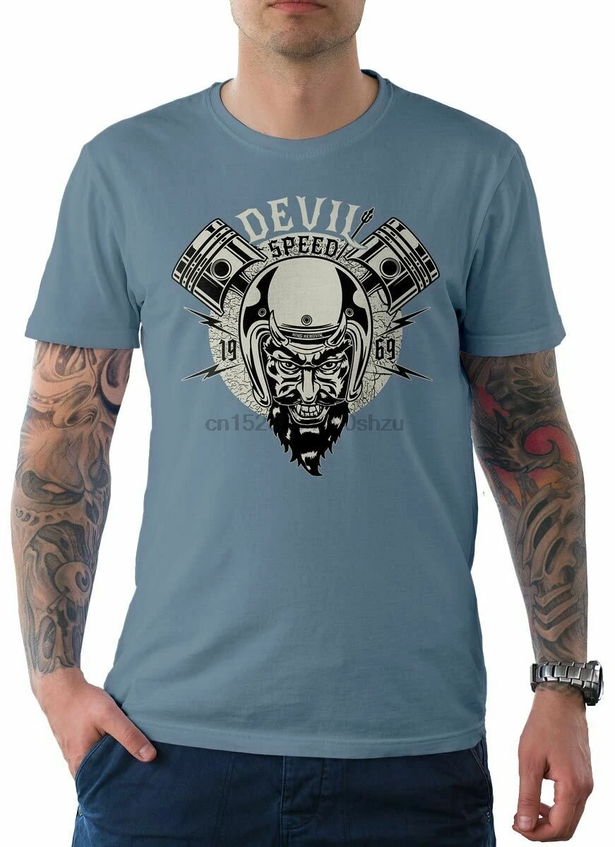 King Kerosin Мужская футболка Tee Devil Of Speed светильник синий 2XL |