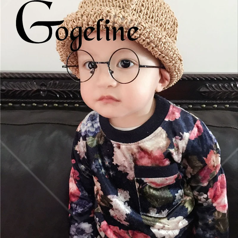 2020 Metal Anti-blue Round Children Glasses Frame Baby Boys Girls Eyeglasses Myopia Optical Transparent For Kids | Аксессуары для