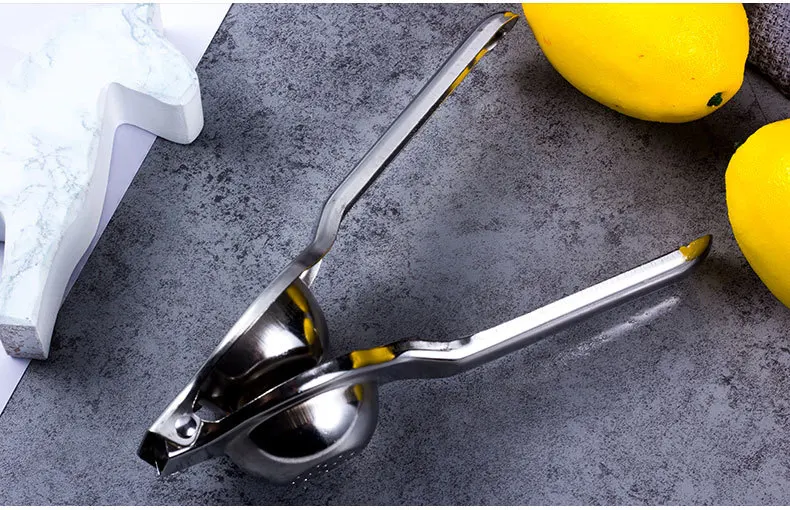 Stainless Steel Lemon Squeezer Lemon Clip Manual Juicer Fruit Squeezer Juice Extrusion Kitchen Gadgets