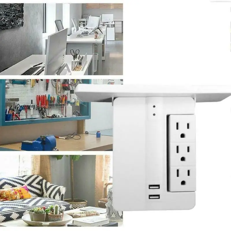 

Universal High-quality Durable Tray Wall Insert Storage Bracket Shelf Wall Plug Electrical Socket