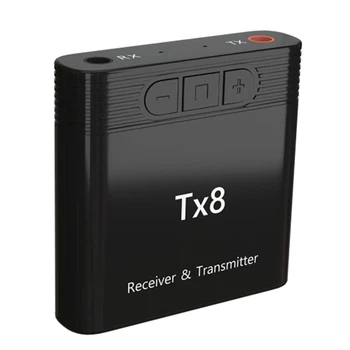 

Tx8 2 in 1 Bluetooth 5.0 Transmitter Receiver Audio Adapter for Tv Pc Headphone Mp3/Mp4 Music Playback