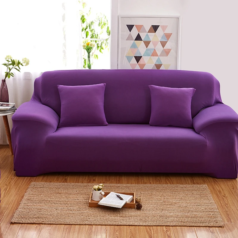 

Solid Color Sofa Elastic Cover Couch Cover Tight Wrap Slip-resistant for Living Room Couch Cover L Shape Armchair 1/2/3/4 Seate