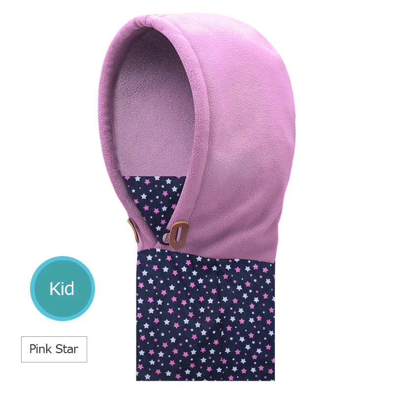 E813 Pink Stars AONIJIE, унисекс, покрытие для лица, для взрослых и детей, многослойная Зимняя Теплая Флисовая Балаклава, маска, лыжная шапка, шапка, маска, шарф для бега, E802 - Цвет: E813 Pink Stars