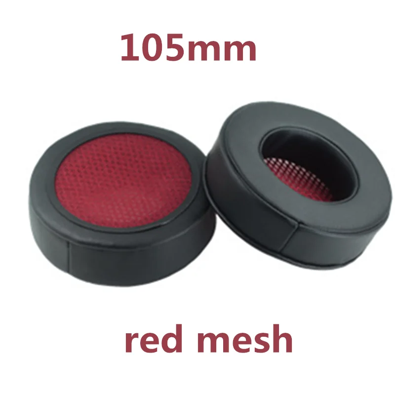 105 red Mesh Запасные части амбушюры с эффектом памяти, подушечки для наушников, черная Bblue красная сетчатая ткань 80 мм 85 мм 90 мм 95 мм 100 мм 105 - Цвет: 105 red Mesh
