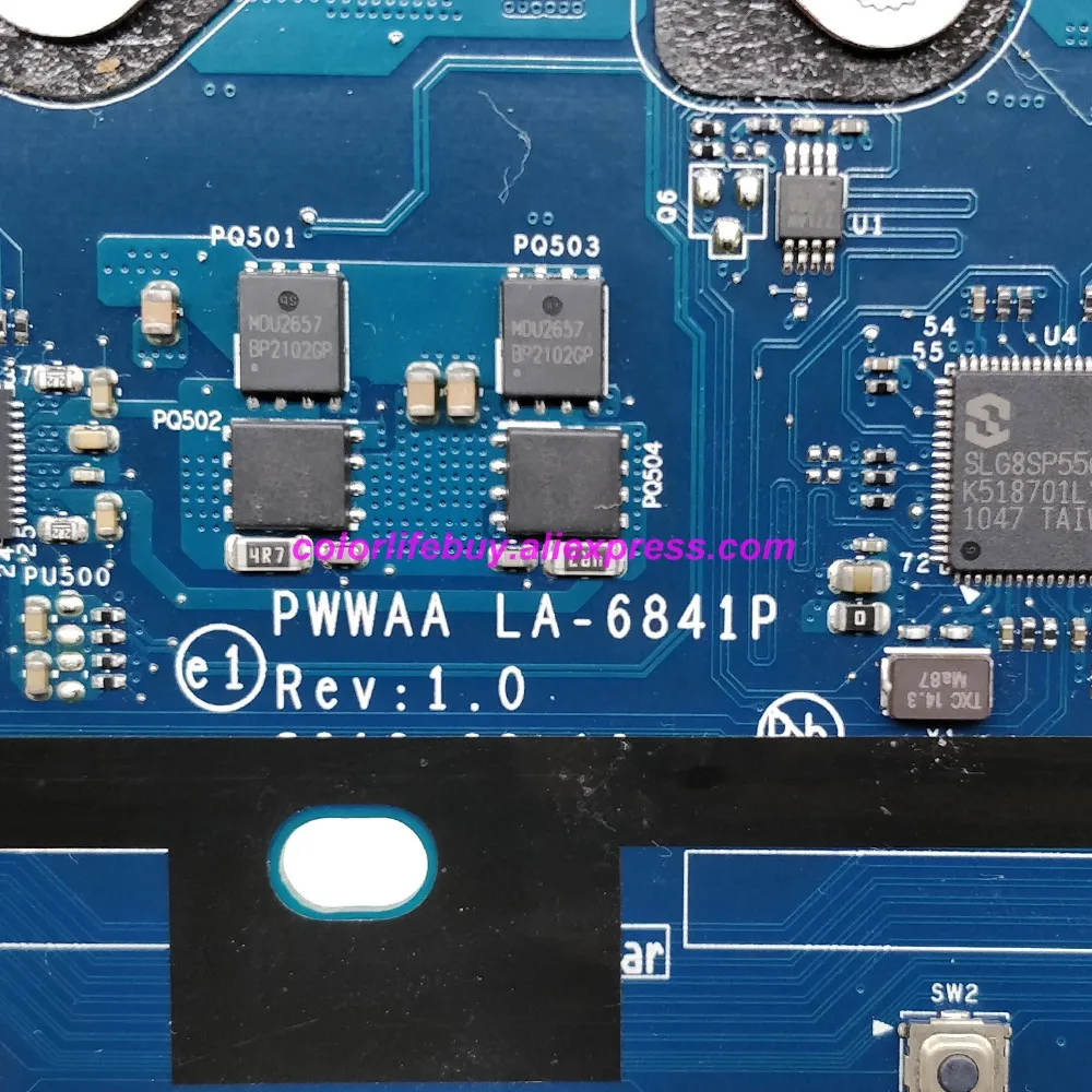 Mainboard para Toshiba Genuine Pwwaa Computador Portátil Placa-mãe Satélite C660 Testado K000111590 La-6841p Uma - Imagem 5