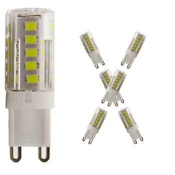 

220V LED Ceramic G9 Lamp Bulb 3w 5w SMD2835 LED G9 LightBulb For Chandelier Replace 30W 40W Halogen Lights Cold/Warm White 20pcs