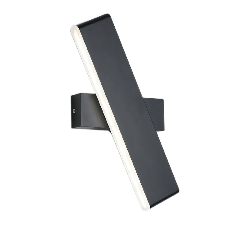 

EASY-Led Wall Lamp 360 Degree Rotating Rectangular Bedside Lamp Living Room Corridor Study Lamp Black (Warm Light) Aluminum