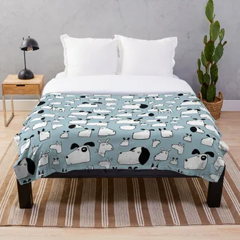

Many Dogs Blanket Wool Flannel Plush Blanket Bedspread For office Sherpa Blanket Couch Quilt Cover Travel