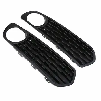 

2Pcs Front Bumper Fog Light Covers Fog Lamp Grilles with Hole for BMW F20 F21 116I 118I 120I 2011-2013 Black