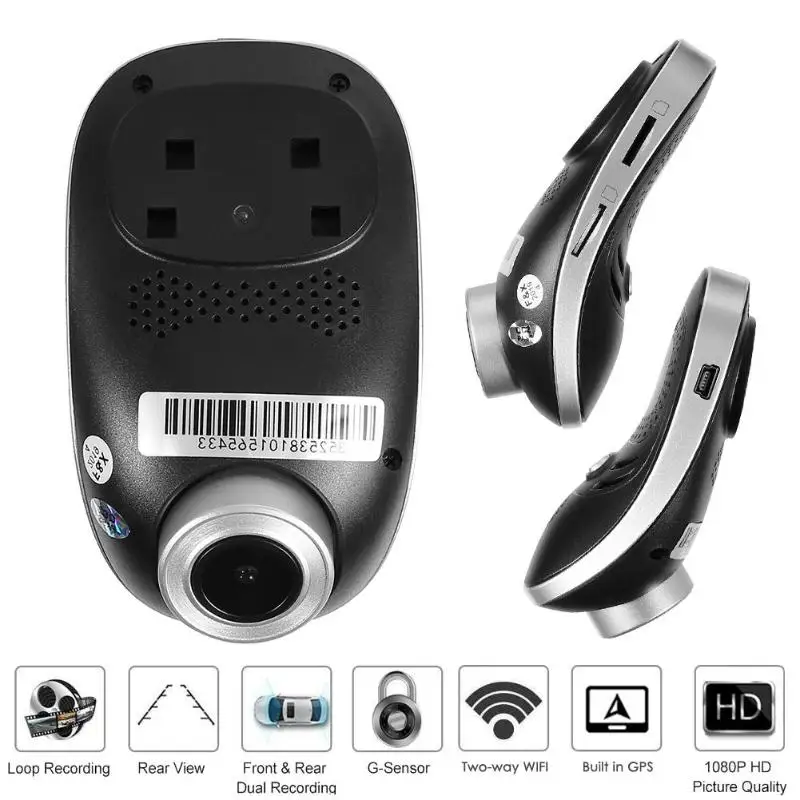 Phisung C1 FHD 1080p DVR видеорегистратор камера автомобиля рекордер 3g WiFi Android 5,0 двойной объектив 24 часа парковки монитор Dashcam зеркало
