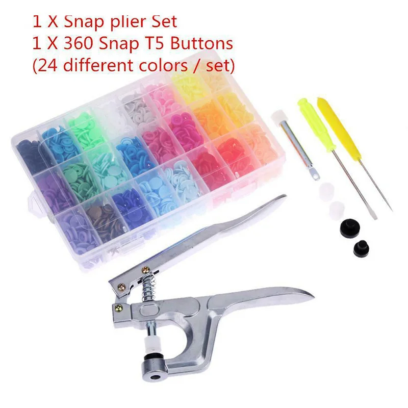 

Snap Button Pliers DIY Set Resin Sewing Tool Fastener Kit for Repairing Clothes Tailor VJ-Drop