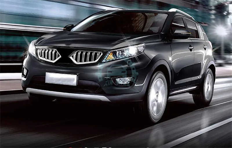 Хромированная защитная решетка переднего бампера для Kia Sportage R 16uhd