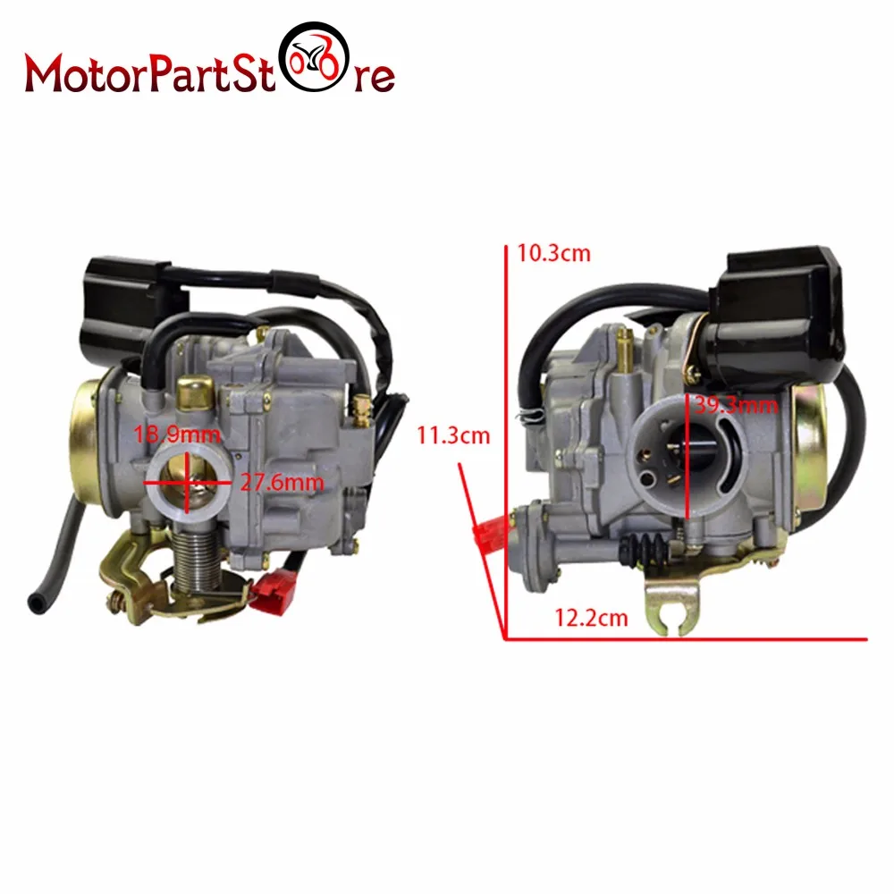 Новое поступление Карбюратор ПОДХОДИТ для 4-х тактных GY6 50cc SUNL Roketa JCL D10 мопед