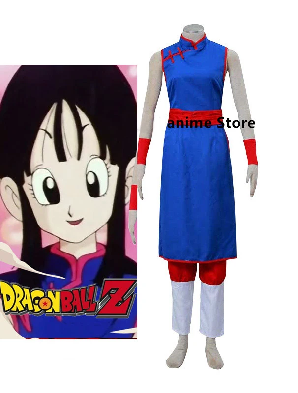 Аниме DRAGON BALL Chichi Косплей Костюм на заказ платье