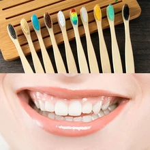 5 шт бамбуковые мягкие волокна волос радужные разноцветные зубные щетки деревянный для взрослых зубная щетка для ухода за полостью рта чистящие аксессуары для здоровья
