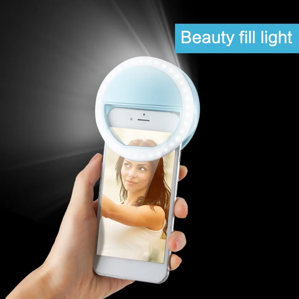 Светодиодный кольцевой светильник для селфи портативный мобильный телефон 36 светодиодный S лампа для селфи светящийся макро заполняющий светильник HD Мобильный объектив для Iphone