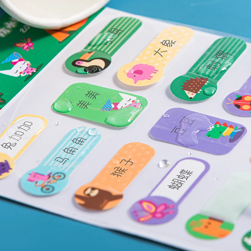 Uek Name Tag Stickers Self-laminating Name Labels For Daycare ...