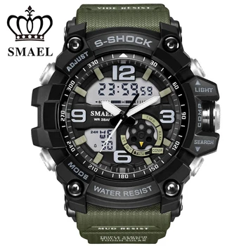 

2019 Watches Military Outdoor Sport Watch Men Alarm Clock 5Bar Waterproof Watches LED Display Shock Digital Watch reloj hombre