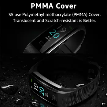 

Runmifit S5 Smartwatch Health Monitor Band Smartwatches Black Smart Watch Fitness Traker Wireless Waterproof Android Ios