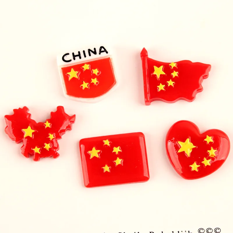 Красный фарфоровый флаг с пятью звездами аксессуары из смолы кабошон Детские для