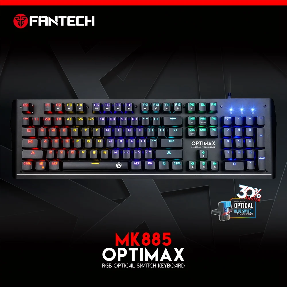 FANTECH MK885 Профессиональная USB Проводная игровая водостойкая клавиатура