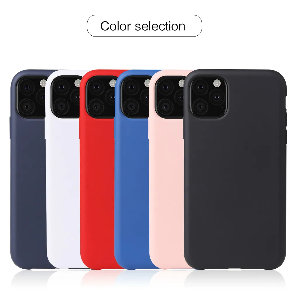 

NEW Liquid Silicone luxury Cover For Apple iPhone 11 Case Soft Gel Rubber Protection Case For iPhone 11 Pro Max Case