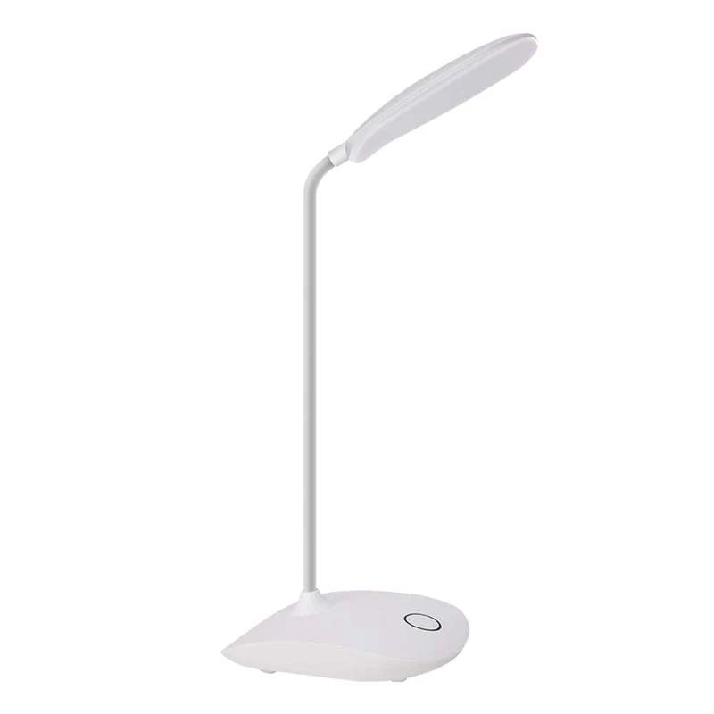 

Led Desk Lamp With Flexible Gooseneck 3 Level Brightness,Operated Table Lamp Press Control,Compact Portable Lamp For Dorm Study