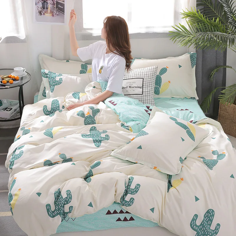 style6 Комплект постельного белья с рисунком кота, собаки, простой узор, домашний текстиль, симпатичное постельное белье, пододеяльник, набор пододеяльников, простыня, королева, король, размер - Цвет: style6