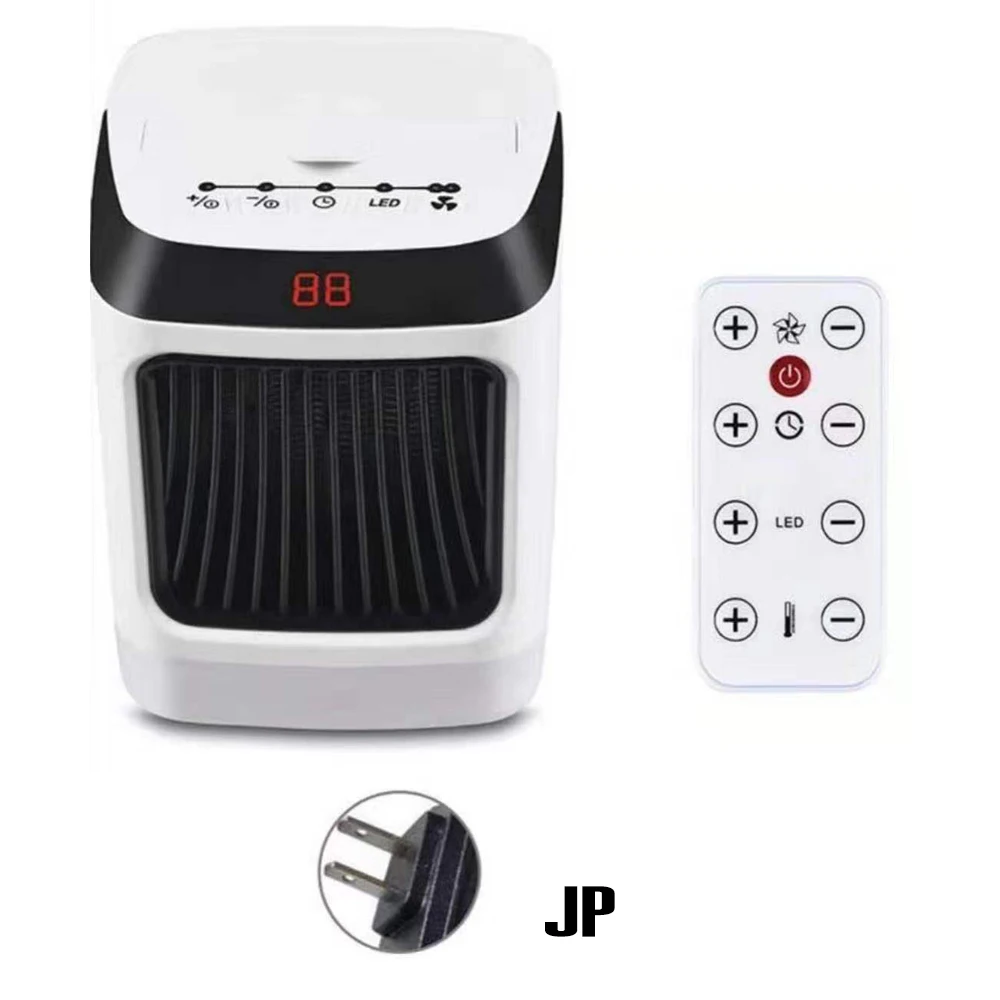 2-in-1800-1000W цифровой синхронный холодный теплый двухрежимный Настольный Обогреватель мини-обогреватель с светодиодный светильник с дистанционным управлением